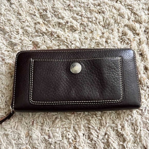 Coach Handbags - Coach leather accordion zip around wallet